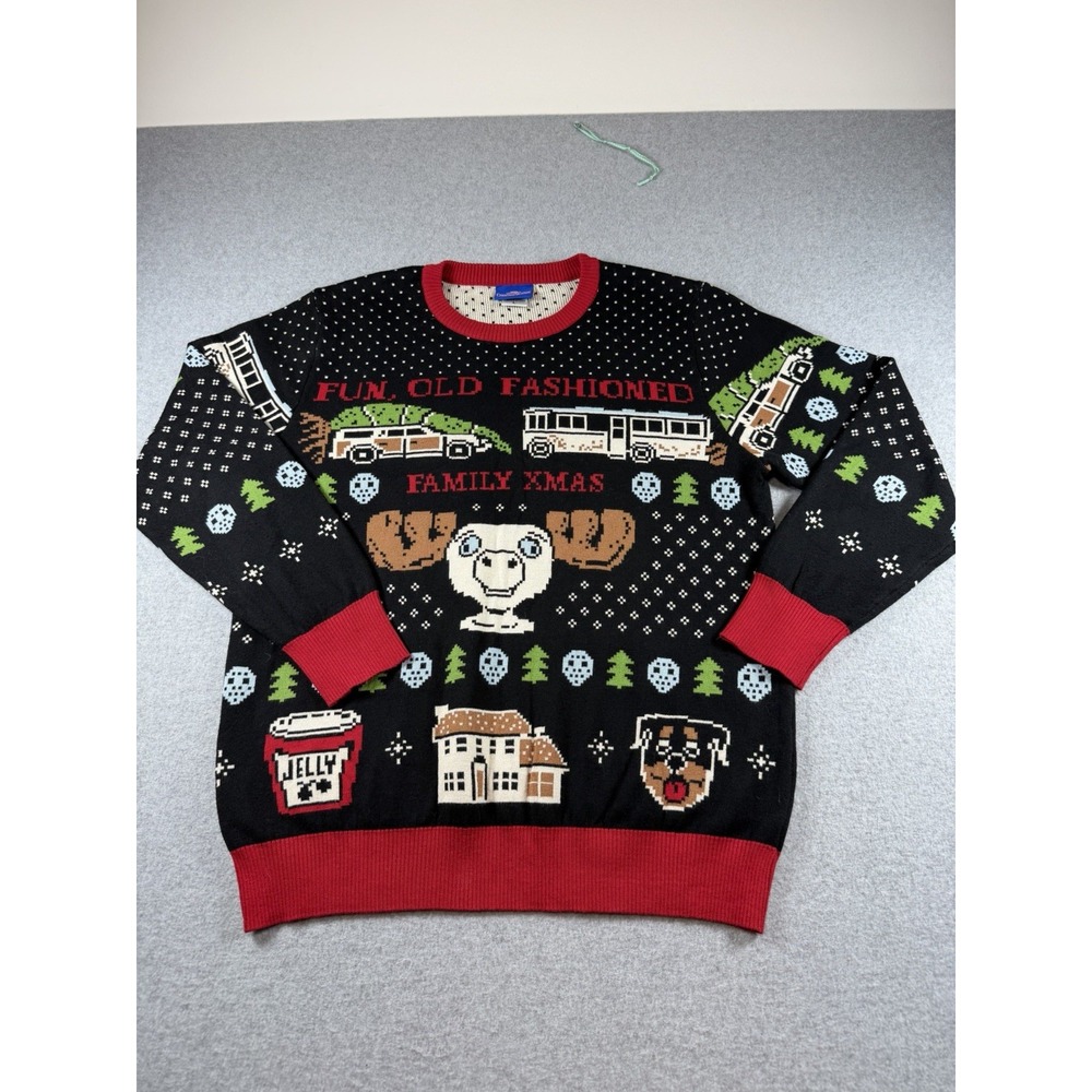 Retro Christmas Griswold Vacation Ugly Sweater Party Cozy Holiday Knit Unisex L